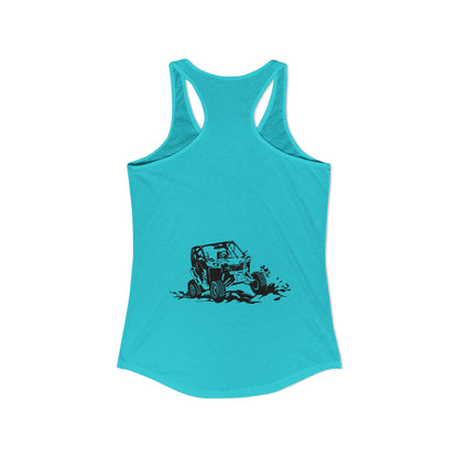 Slingin' Mud Side By Side Women's Racerback Tank