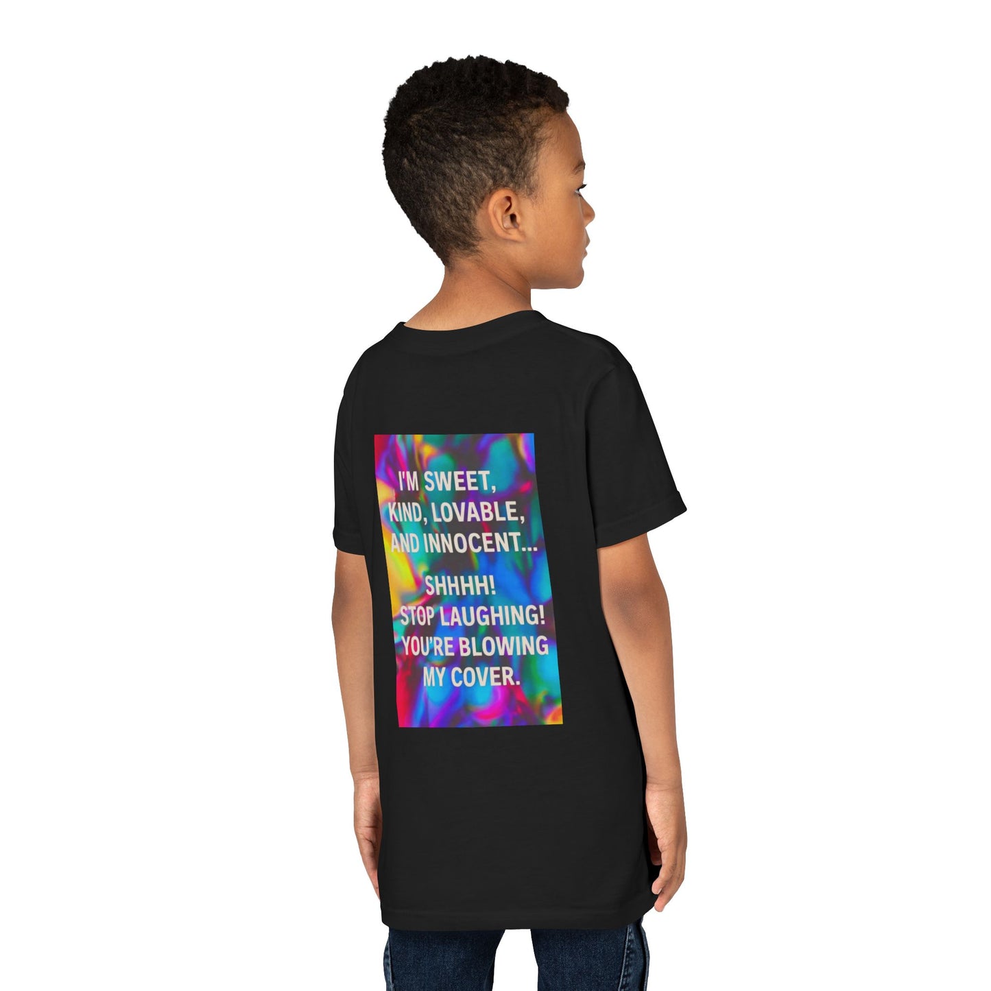 Blowing My Cover Youth Unisex Short Sleeve Crewneck Tee