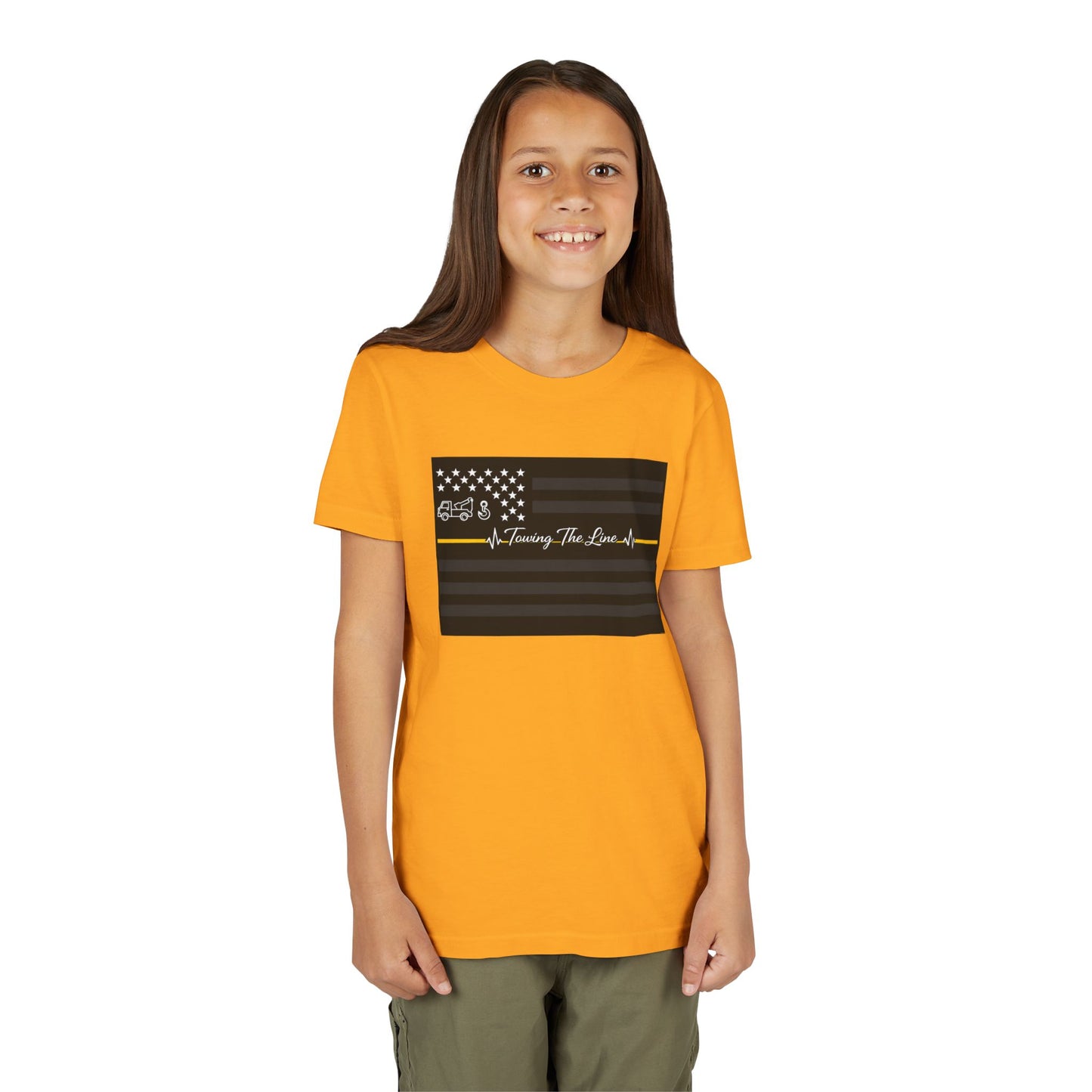 Thin Yellow Line Youth Unisex Short Sleeve Crewneck Tee