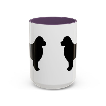 Newfie Silhouette 2-Tone Coffee Mug