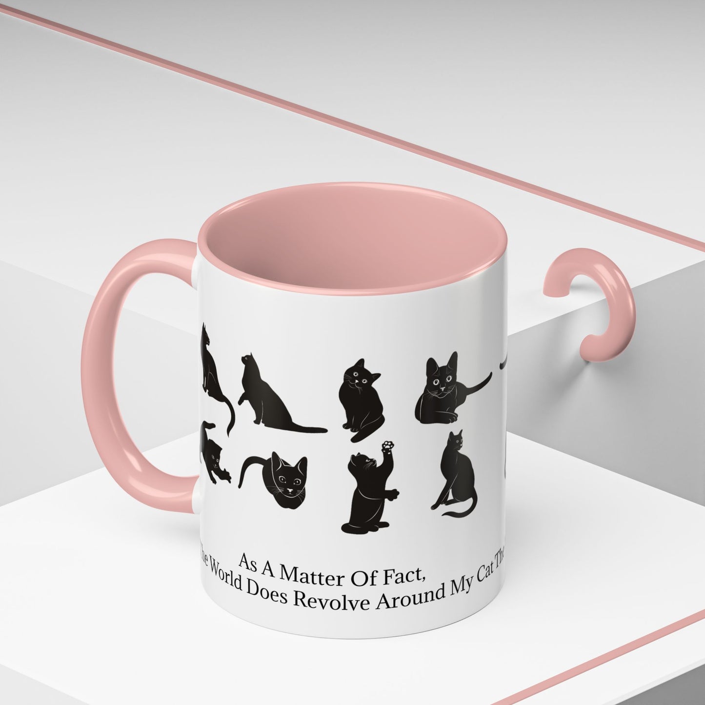 Matter Of Fact Cat 2-Tone Coffee Mug