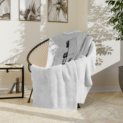 Semi Truck Velveteen Microfiber Blanket