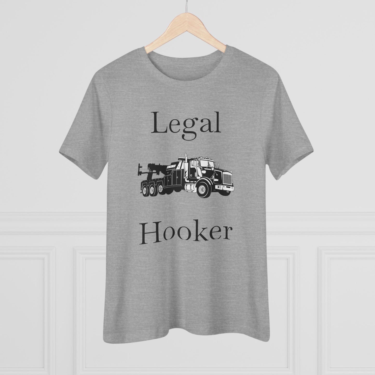 Legal H**ker Heavy Tow Truck Women's Short Sleeve Crewneck Tee