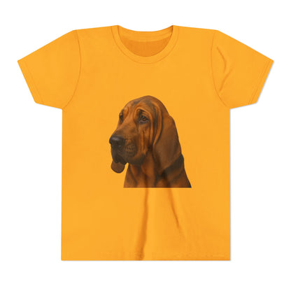 Bloodhound Head Youth Unisex Short Sleeve Crewneck Tee