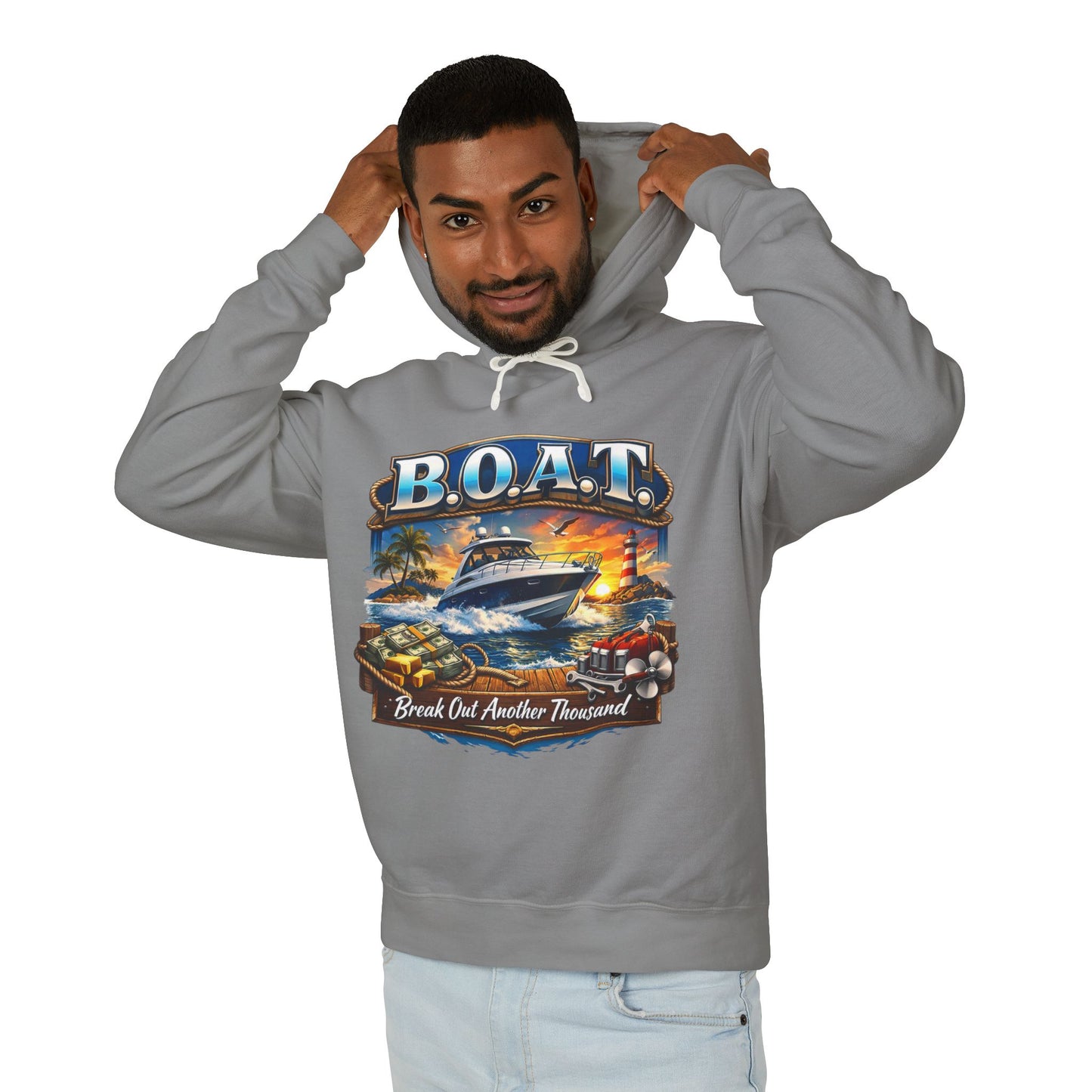 B.O.A.T. Unisex Lightweight Hoodie