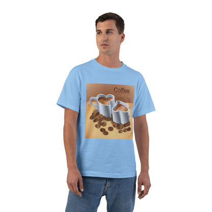 Coffee With Love Men's Short-Sleeve Crewneck Tee