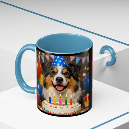 Birthday Buddy Aussie 2-Tone Coffee Mug