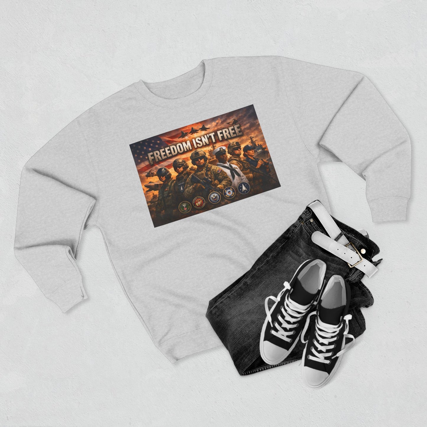 Freedom Isn't Free Unisex Crewneck Sweatshirt