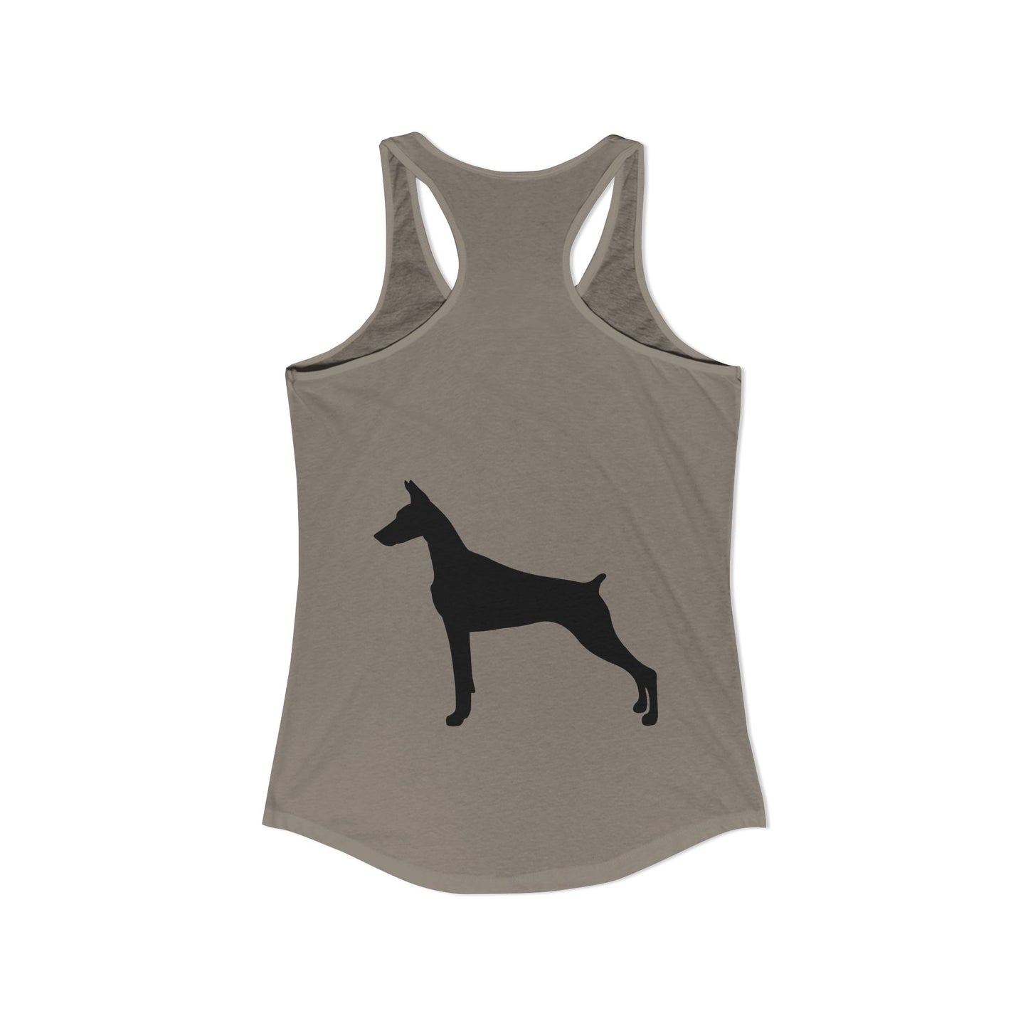 Doberman Silhouette Women's Racerback Tank