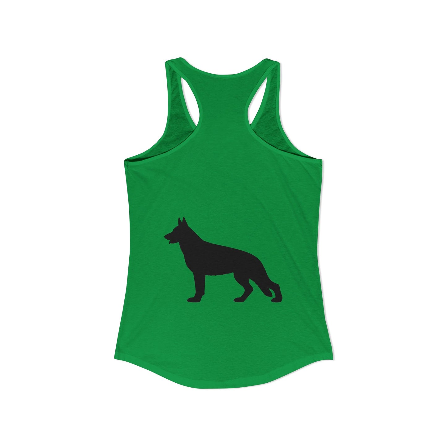 German Shepherd Silhouette Women's Racerback Tank