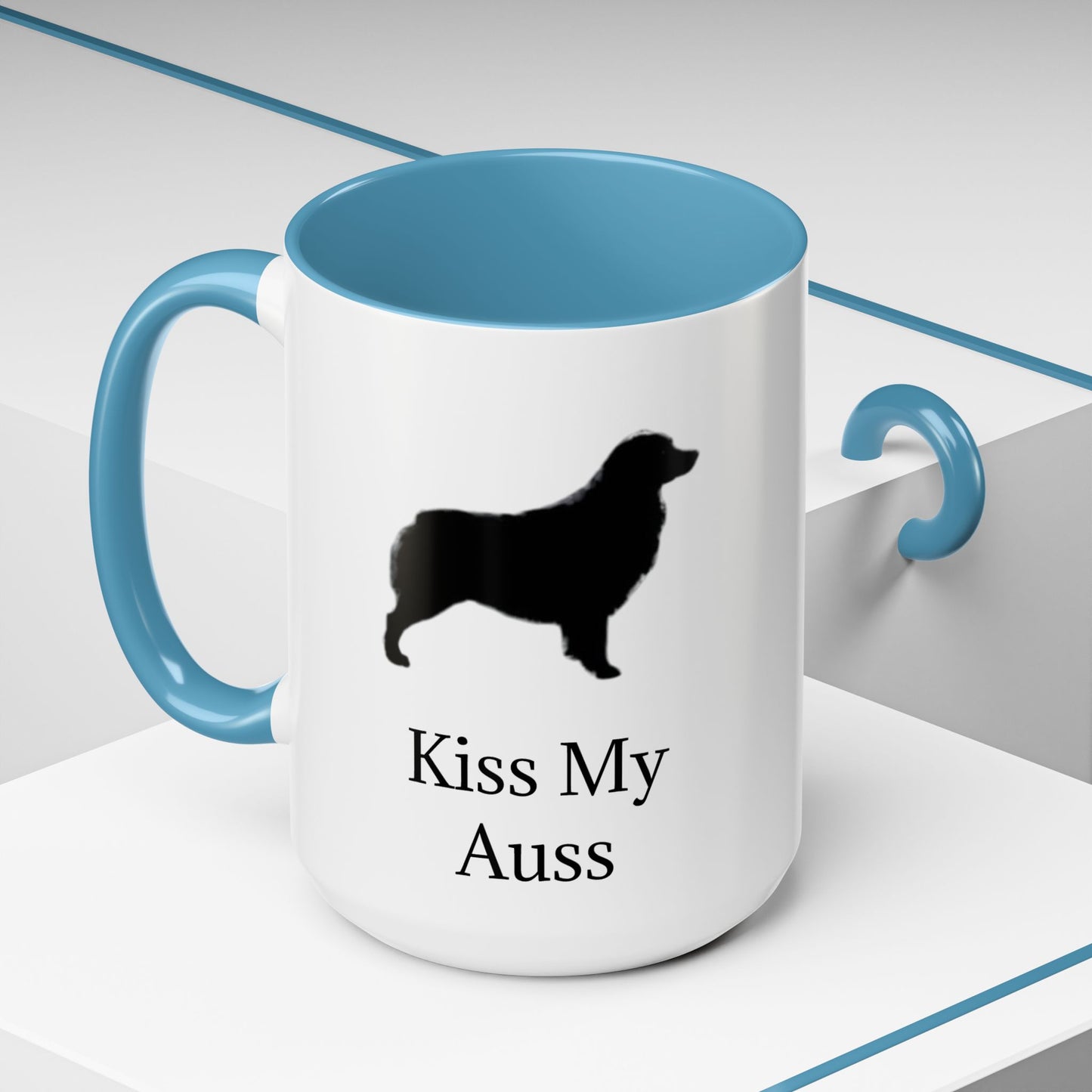 Kiss My Auss 2-Tone Coffee Mug