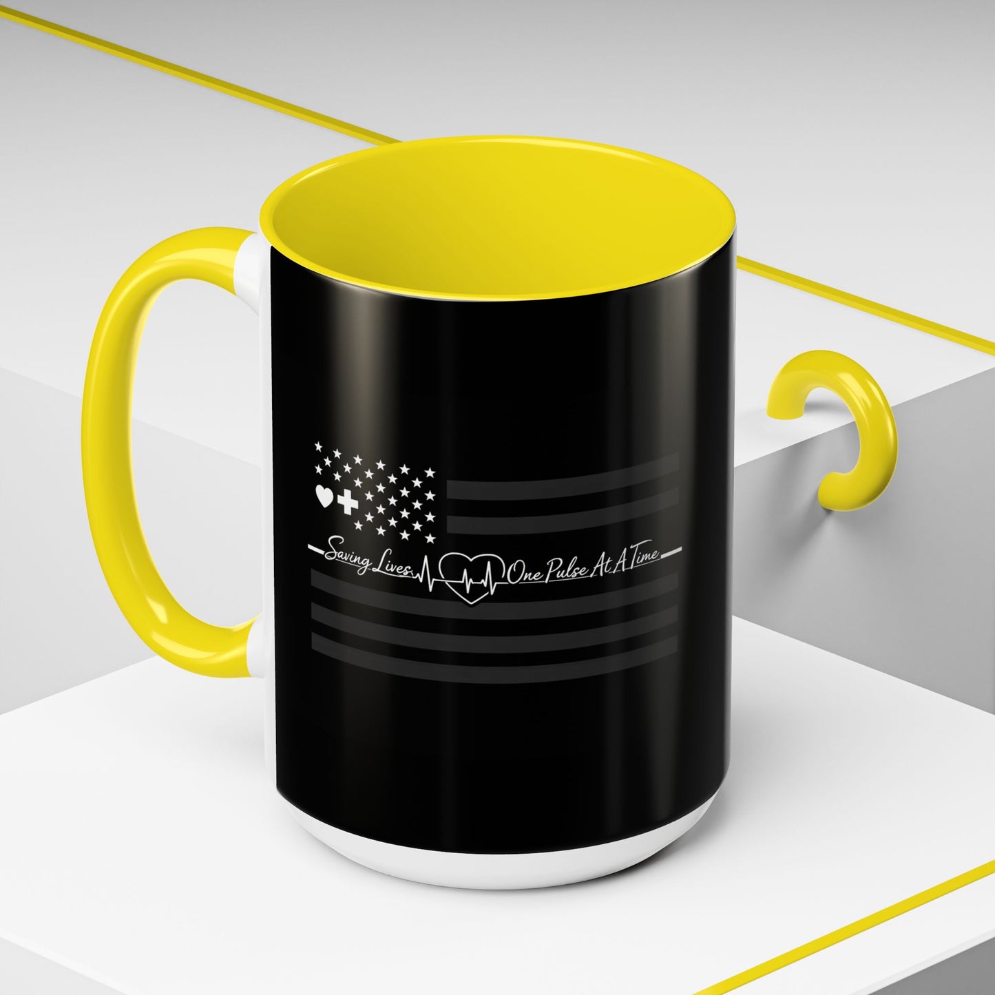 Thin White Line 2-Tone Coffee Mug