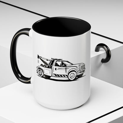 Wheel Lift Tow Truck 2-Tone Coffee Mug