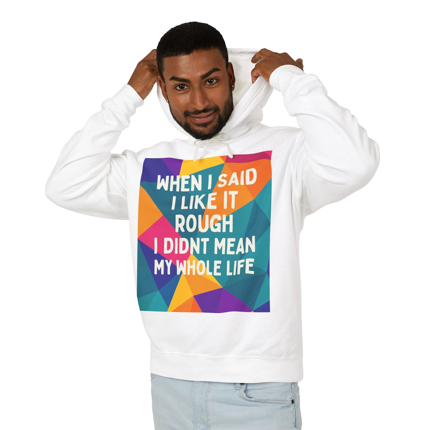 Like It Rough Unisex Lightweight Hoodie