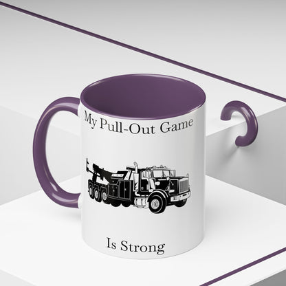Pull Out Heavy Tow Truck 2-Tone Coffee Mug