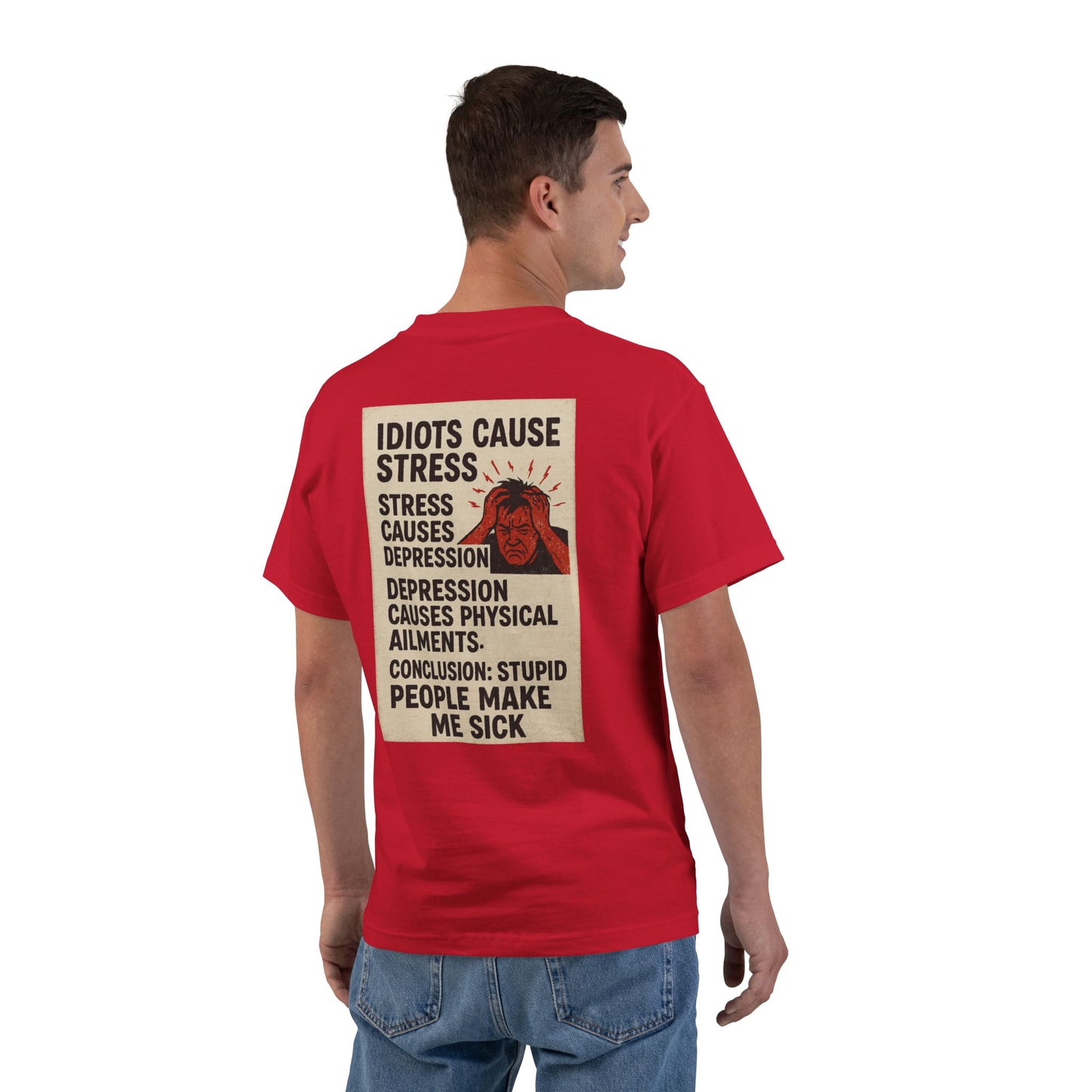 Stupid People Men's Short-Sleeve Crewneck Tee