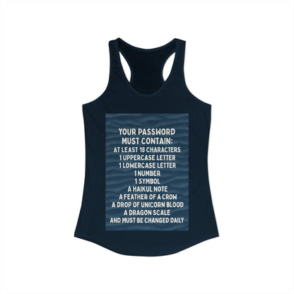 Password Women's Racerback Tank