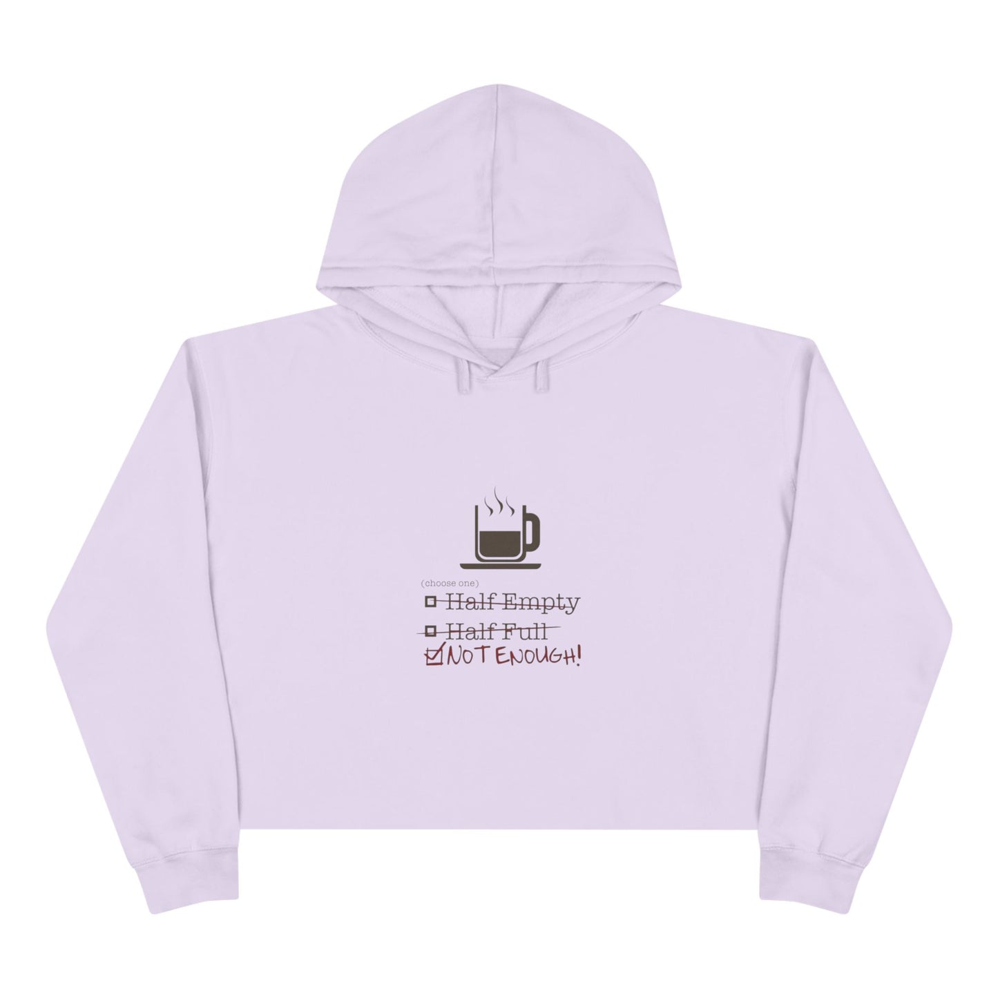 Not Enough Women's Crop Hoodie