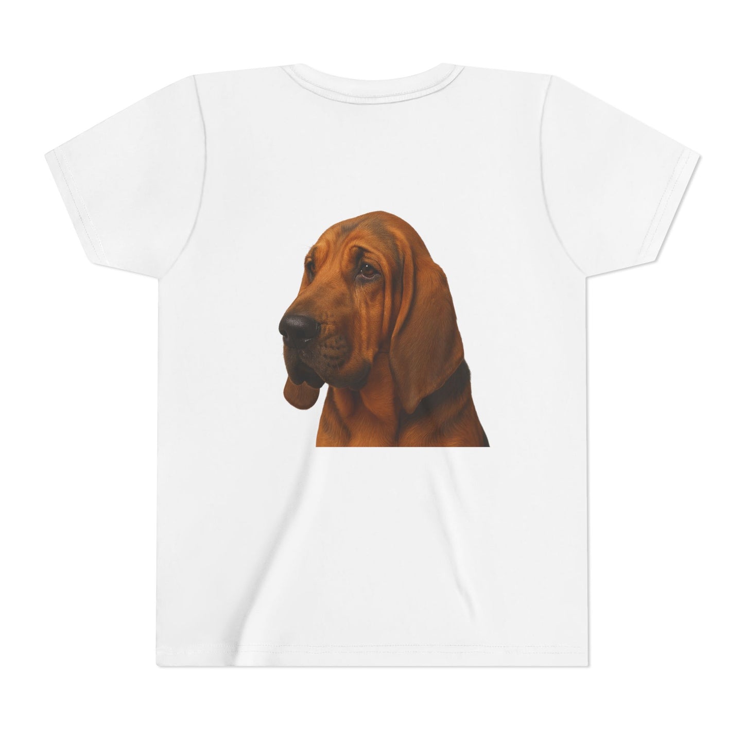 Bloodhound Head Youth Unisex Short Sleeve Crewneck Tee