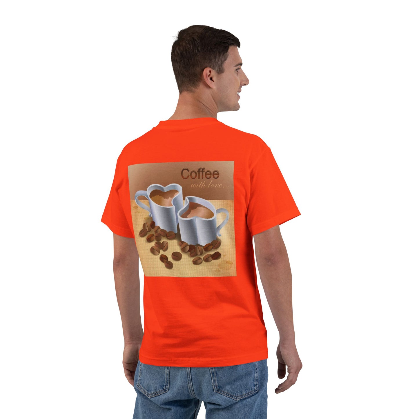 Coffee With Love Men's Short-Sleeve Crewneck Tee