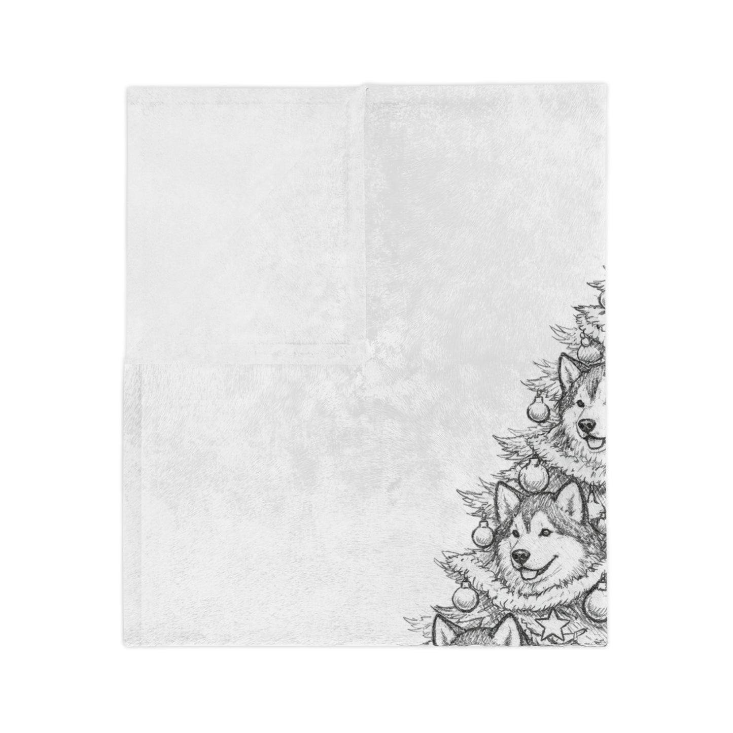 Happy Howl-idays Velveteen Microfiber Blanket