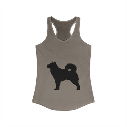 Malamute Silhouette Women's Racerback Tank