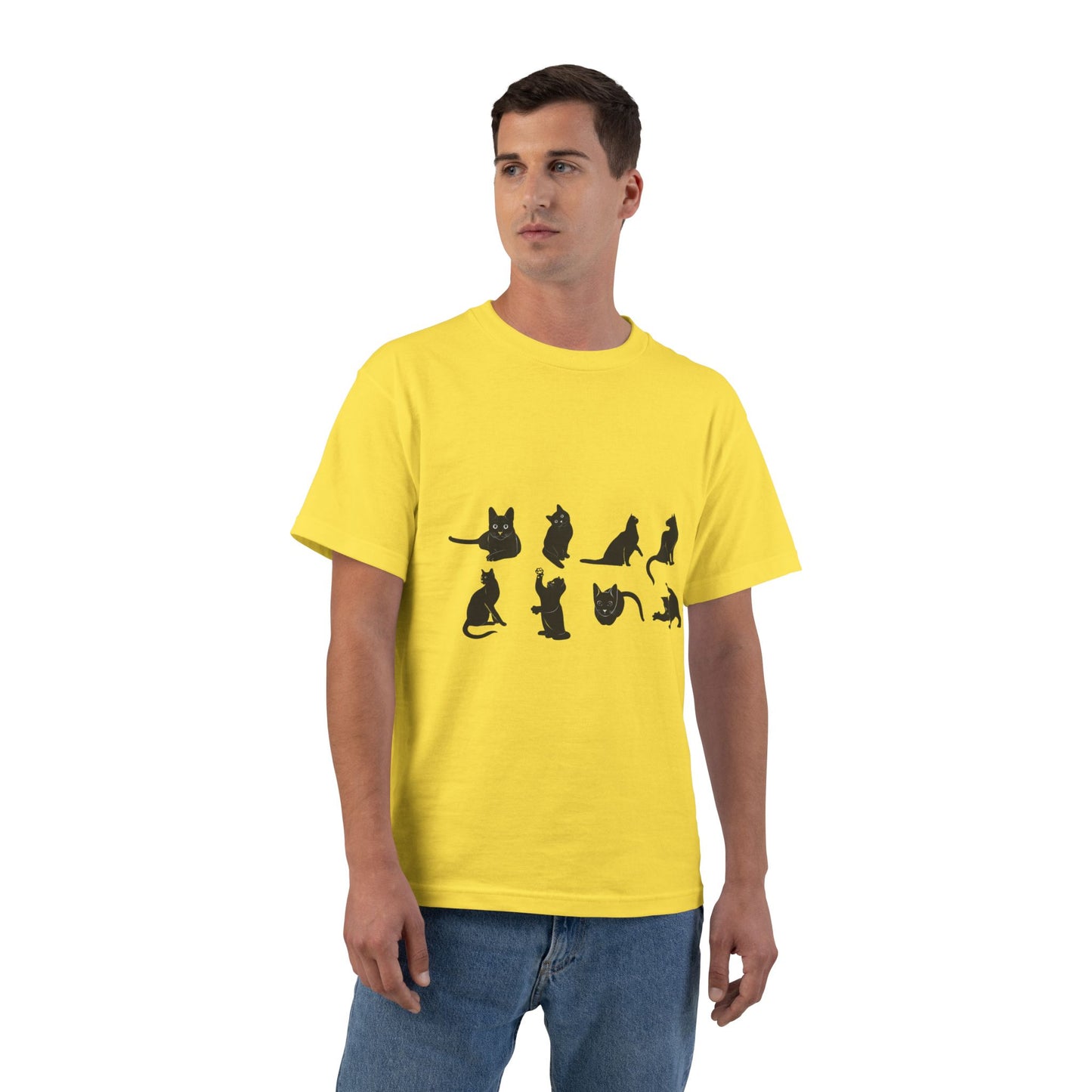 Cats Men's Short-Sleeve Crewneck Tee