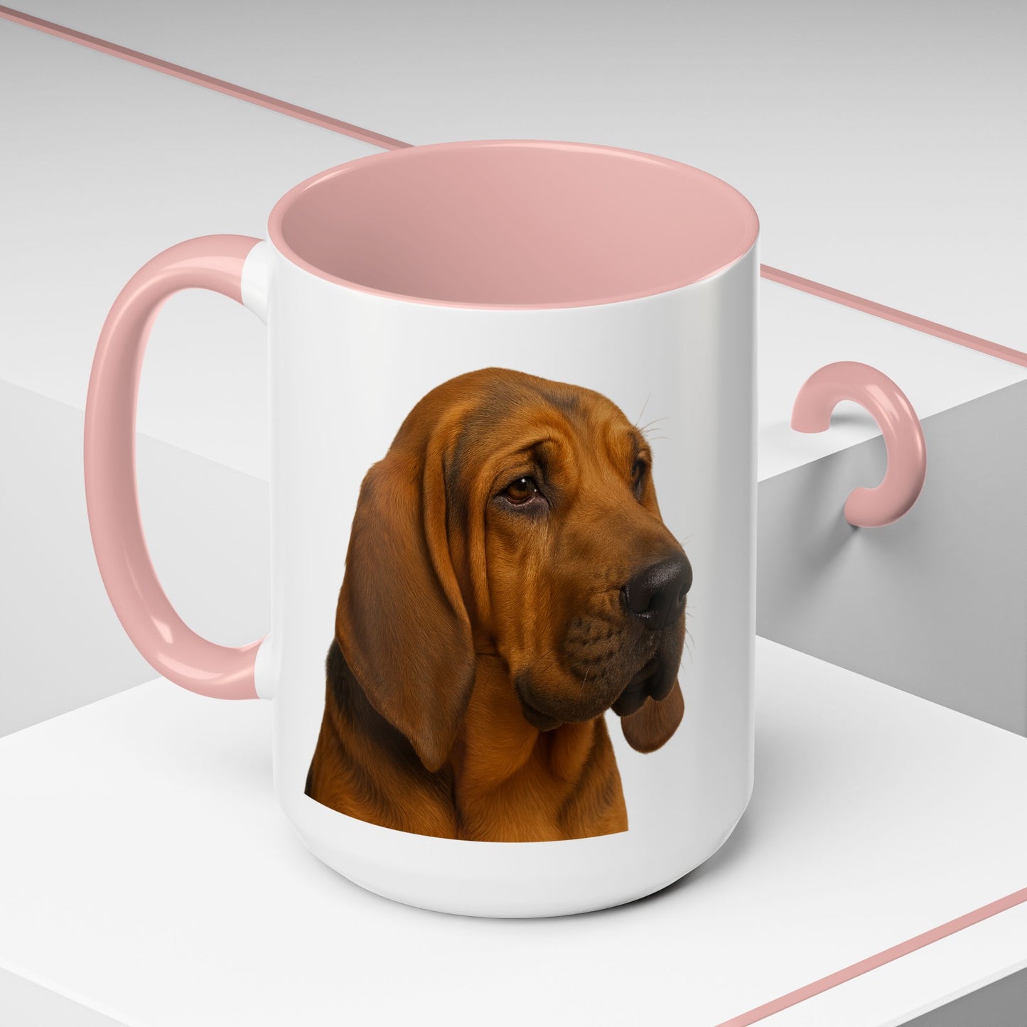 Bloodhound Head 2-Tone Coffee Mug