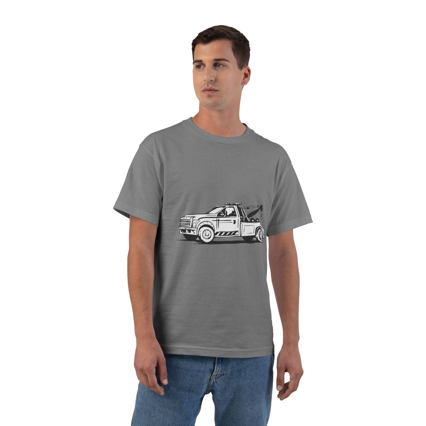 Wheel Lift Tow Truck Men's Short-Sleeve Crewneck Tee