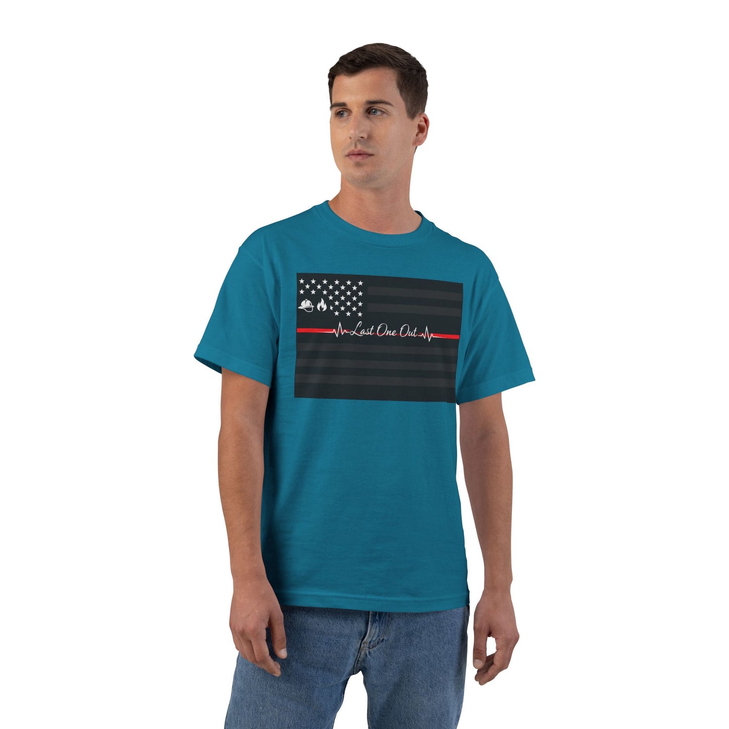 Thin Red Line Men's Short-Sleeve Crewneck Tee