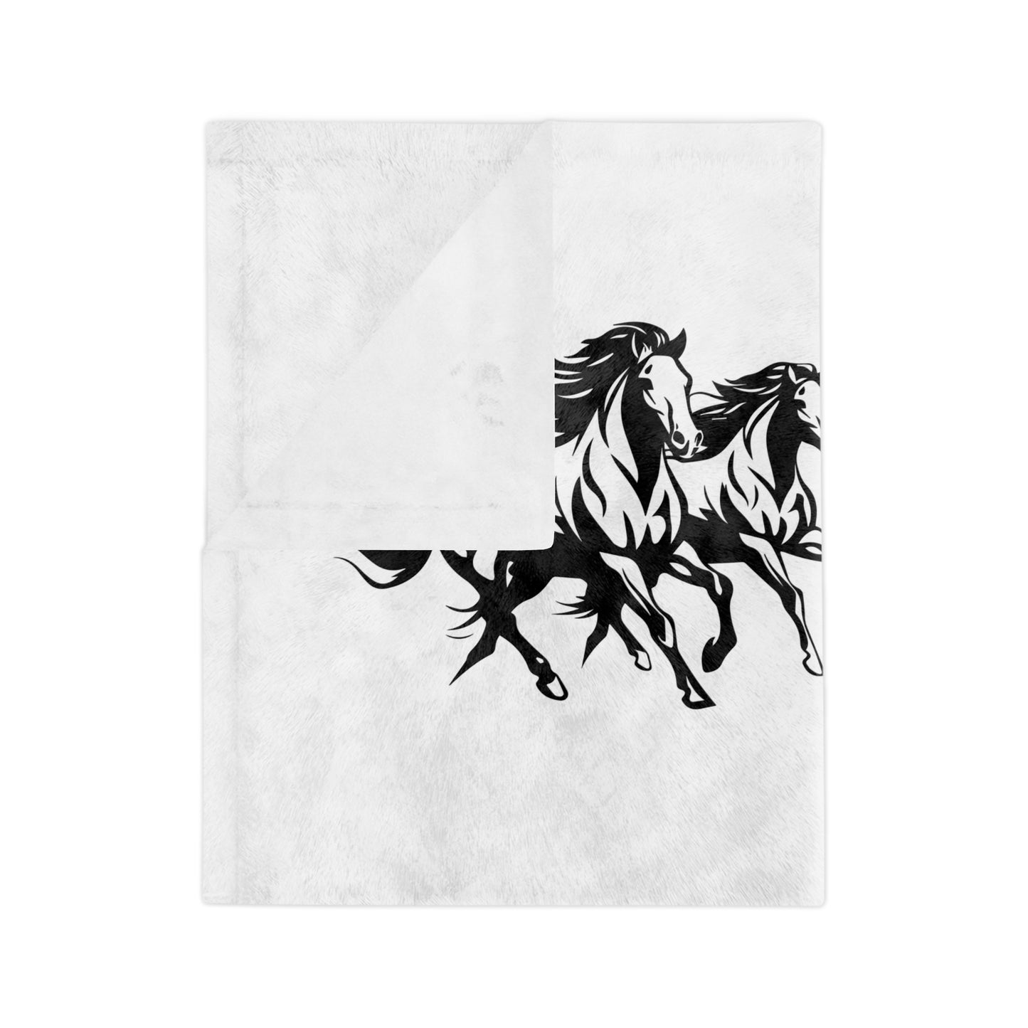 Horsin' Around Velveteen Microfiber Blanket