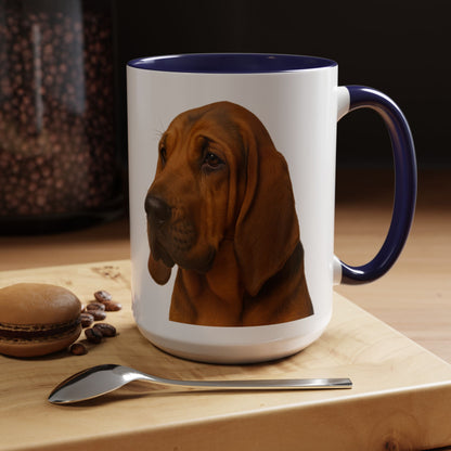 Bloodhound Head 2-Tone Coffee Mug