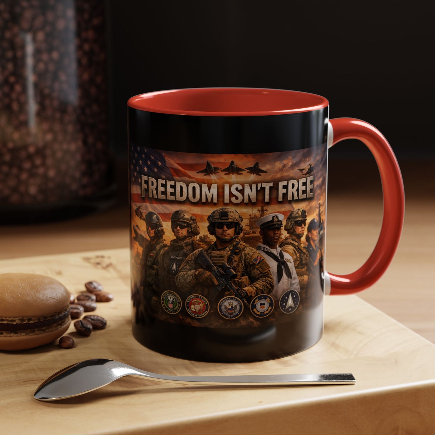 Freedom Isn't Free 2-Tone Coffee Mug