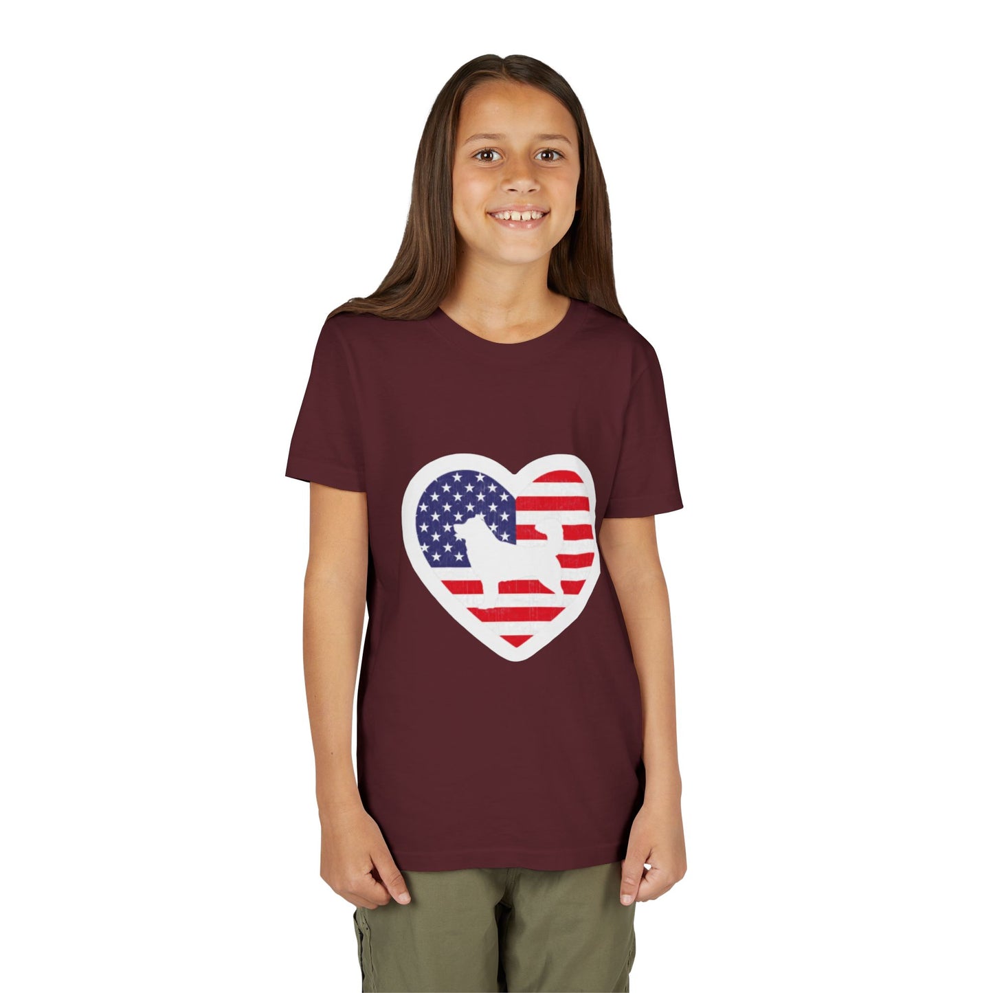 Malamute Flag Youth Unisex Short Sleeve Crewneck Tee