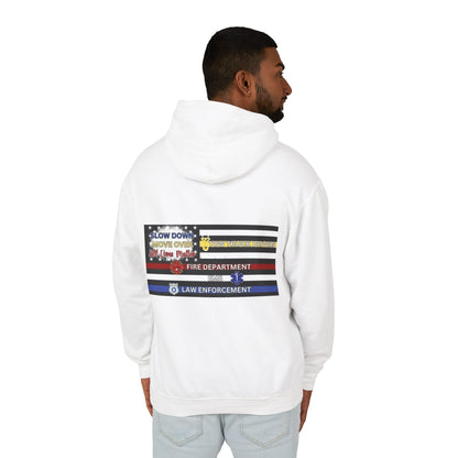 Slow Down Move Over Flag Unisex Lightweight Hoodie