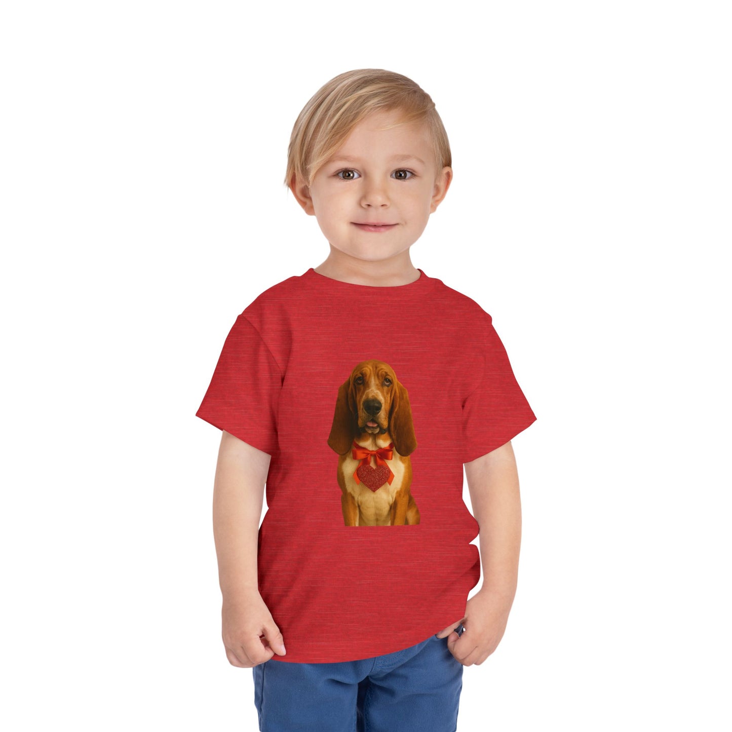 Cupid's Companion Basset Toddler Unisex Short Sleeve Crewneck Tee