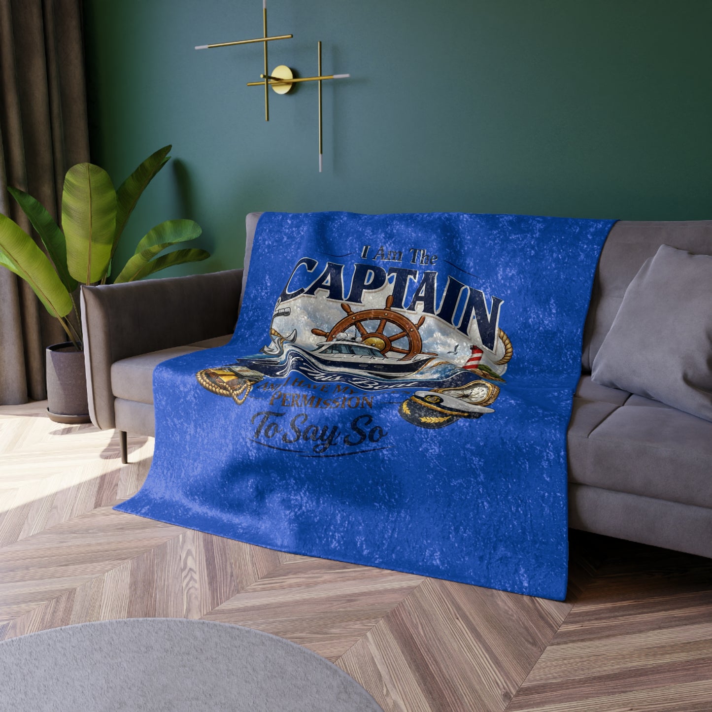 Captain Crushed Velvet Blanket