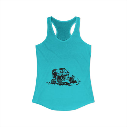 Slingin' Mud Side By Side Women's Racerback Tank