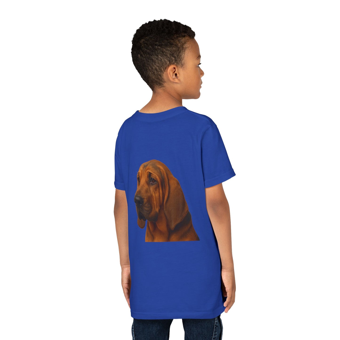 Bloodhound Head Youth Unisex Short Sleeve Crewneck Tee