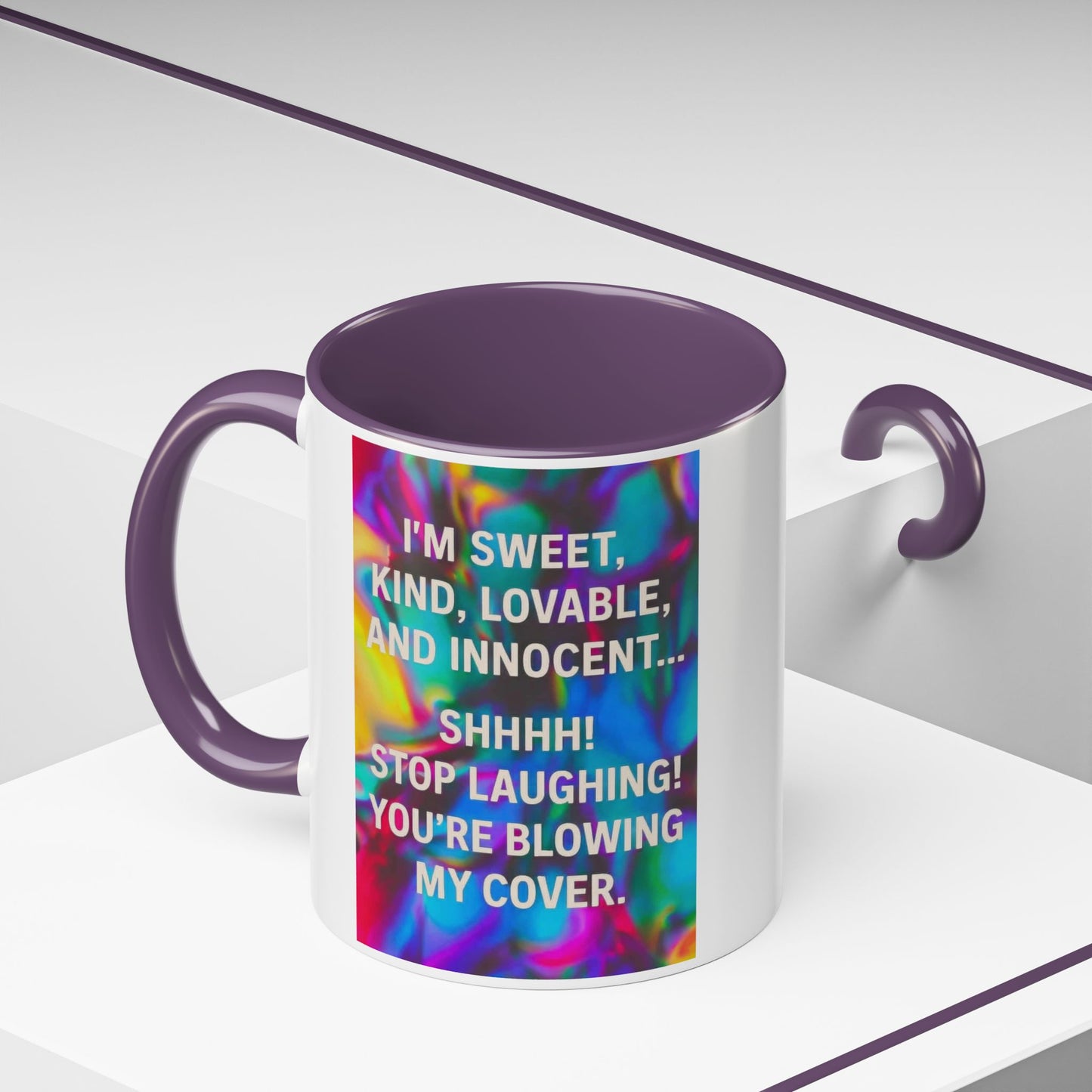 Blowing My Cover 2-Tone Coffee Mug
