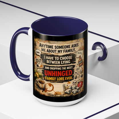 Unhinged Family 2-Tone Coffee Mug