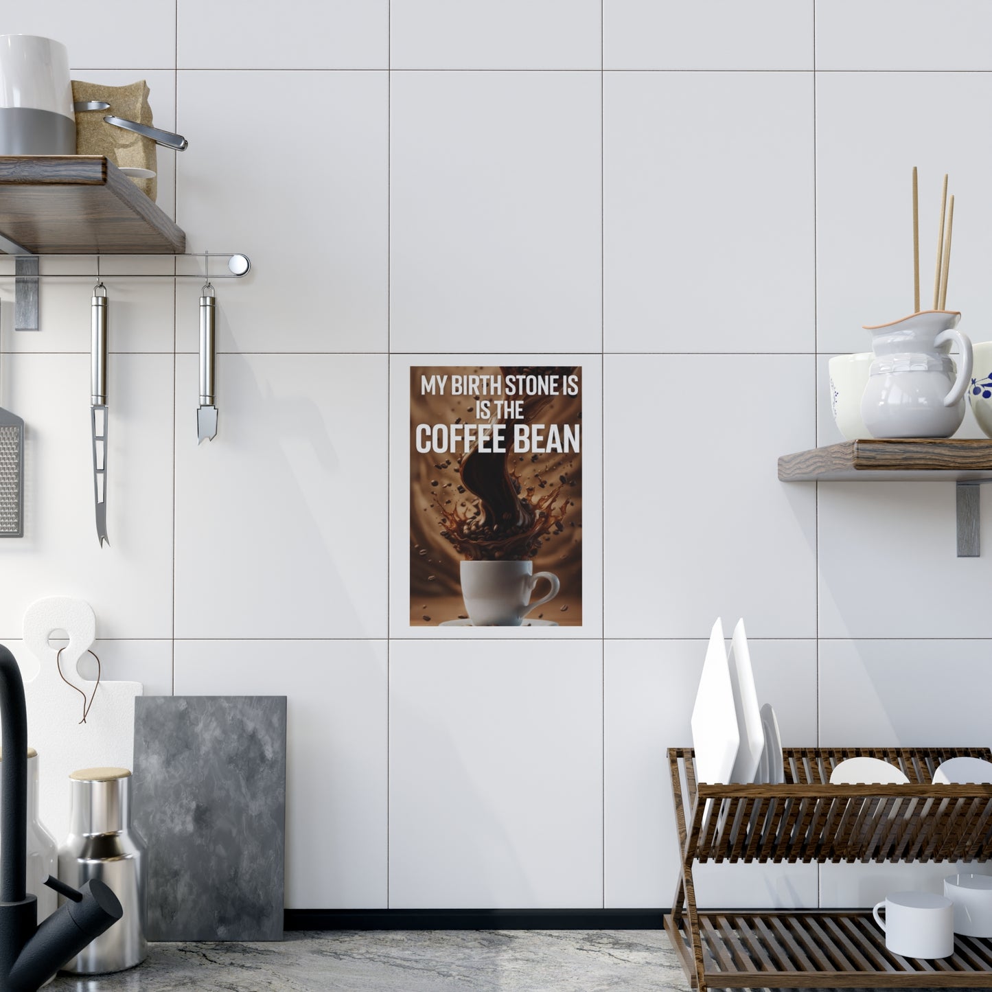 Birth Stone Ceramic Photo Tile