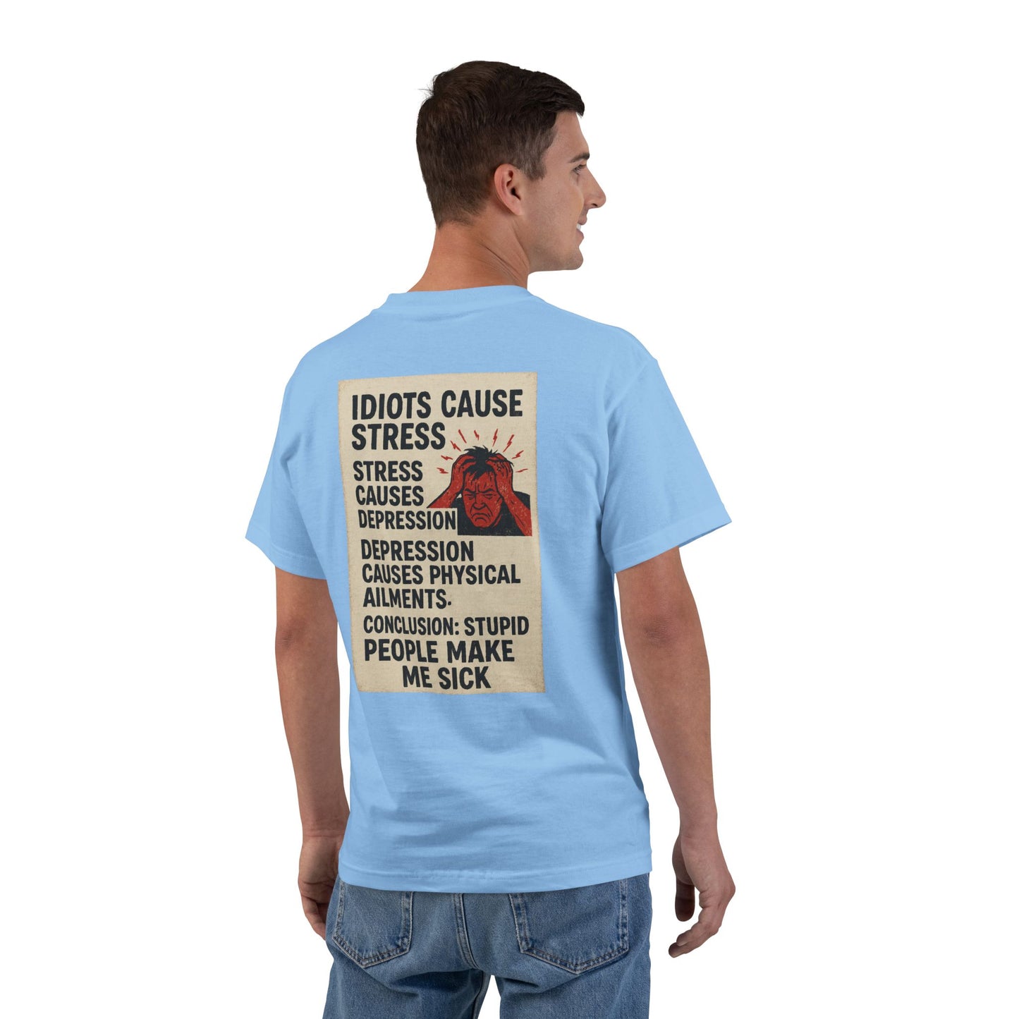 Stupid People Men's Short-Sleeve Crewneck Tee