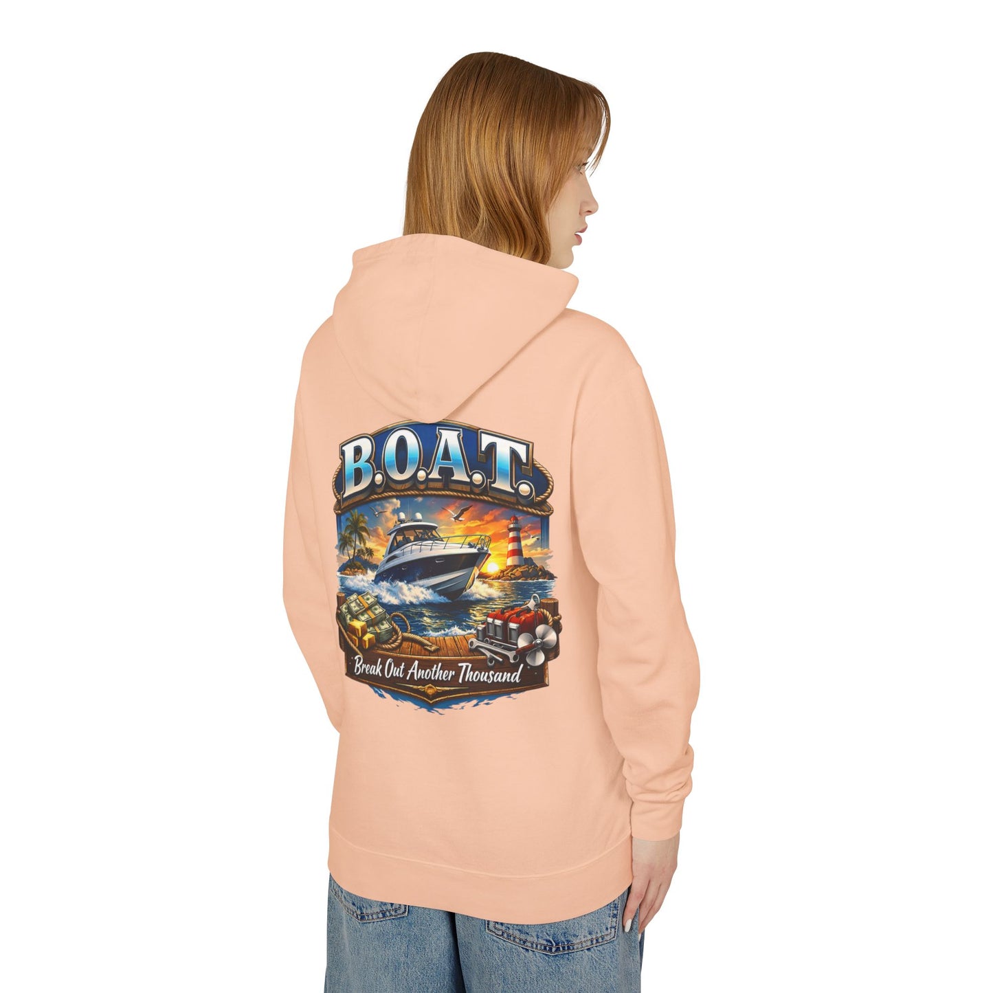 B.O.A.T. Unisex Lightweight Hoodie