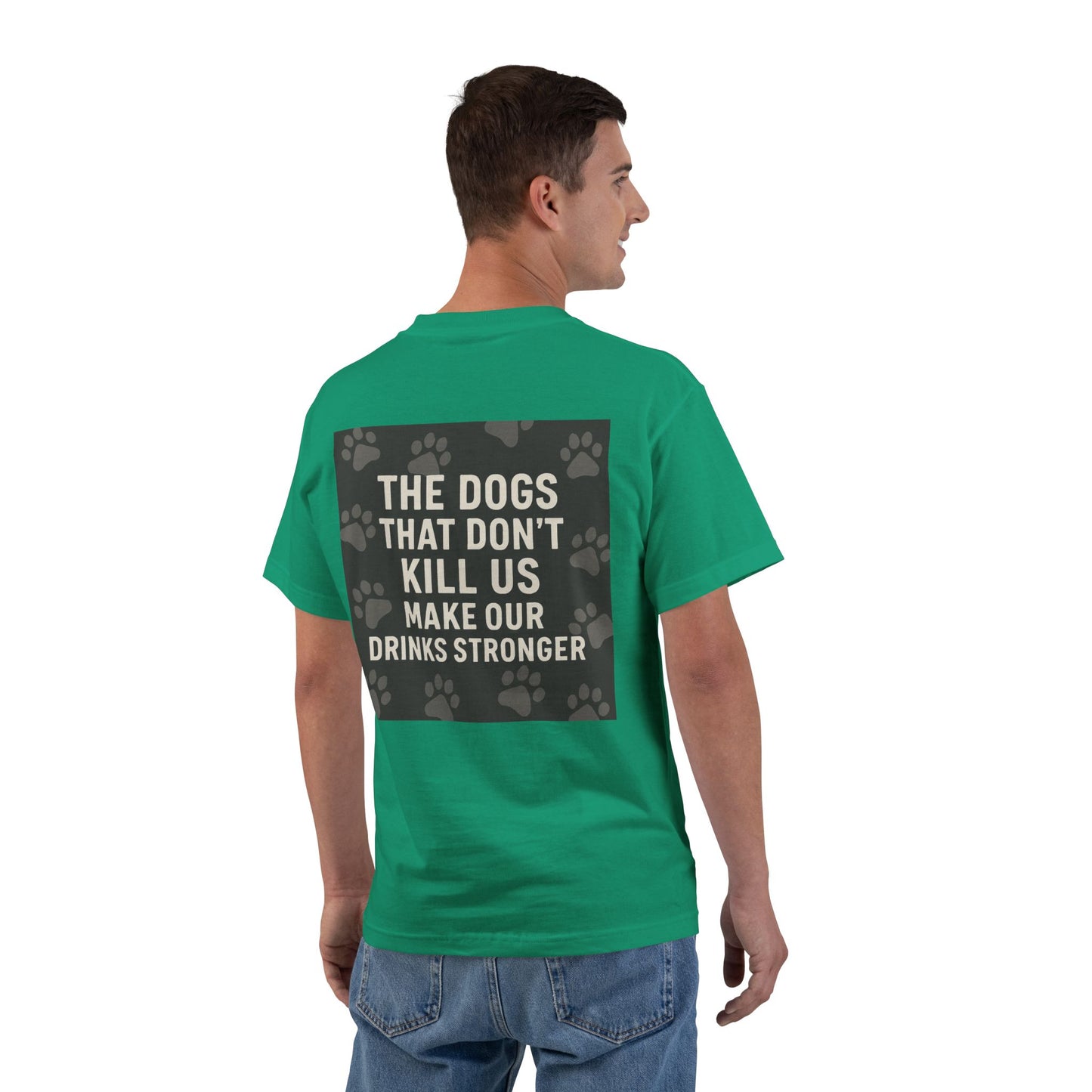 Drinks Stronger Men's Short-Sleeve Crewneck Tee