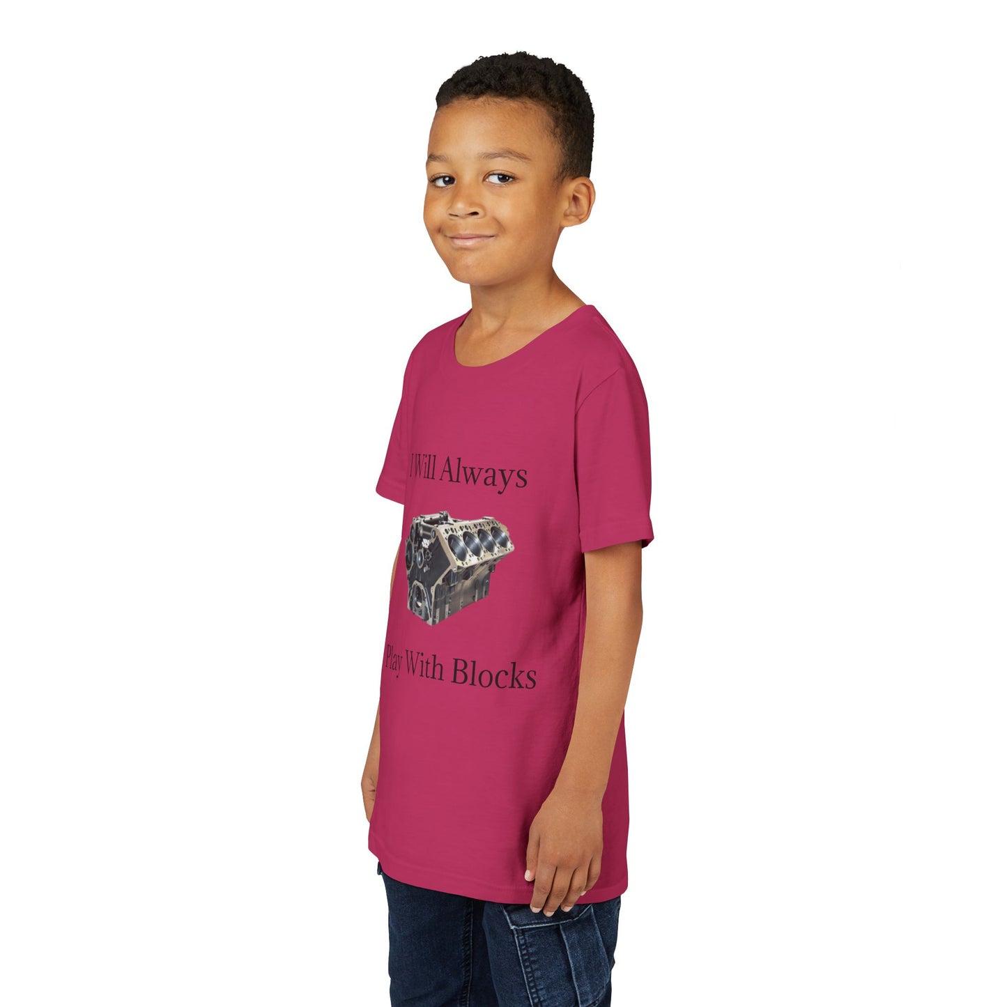 Play With Blocks Youth Unisex Short Sleeve Crewneck Tee