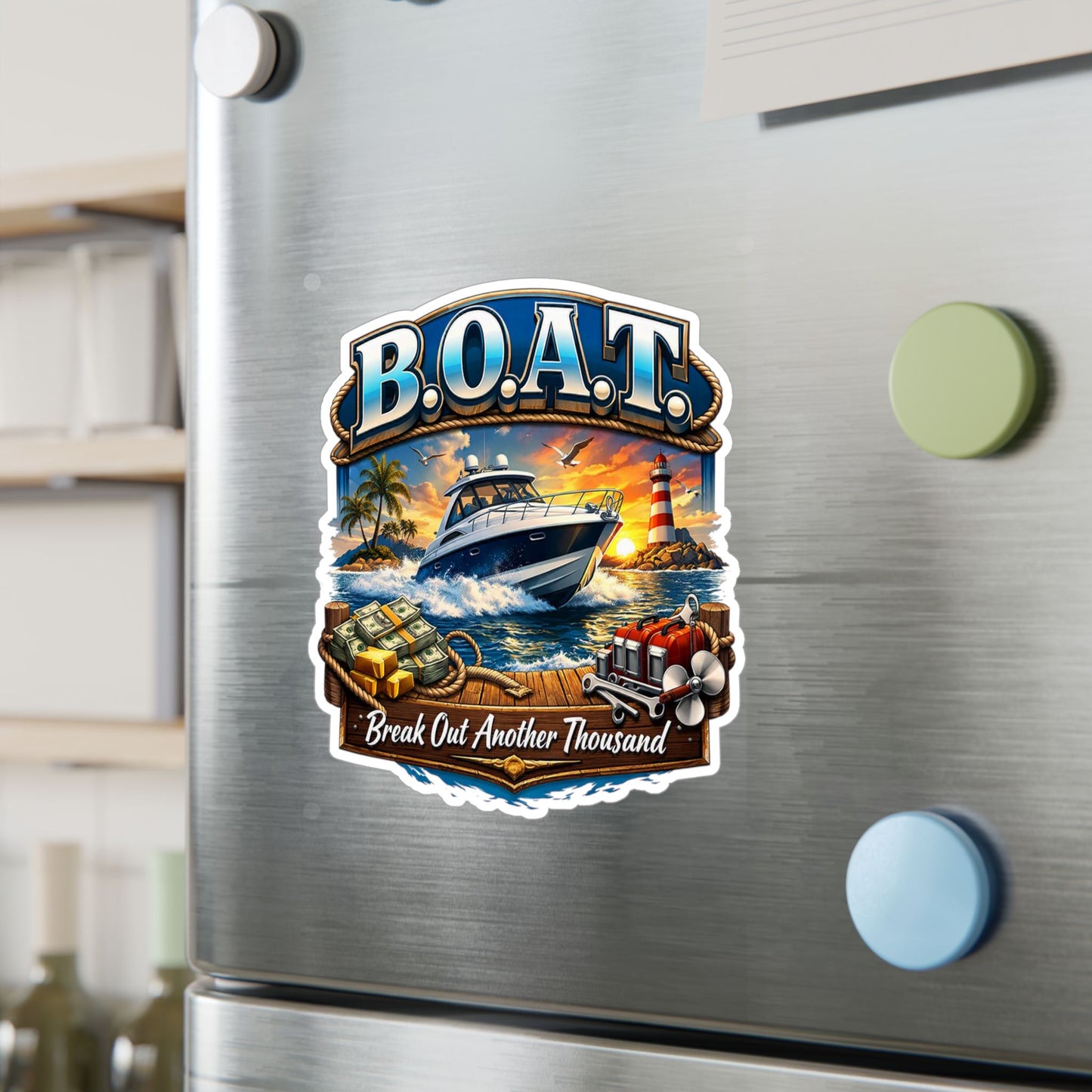 B.O.A.T. Vinyl Decal