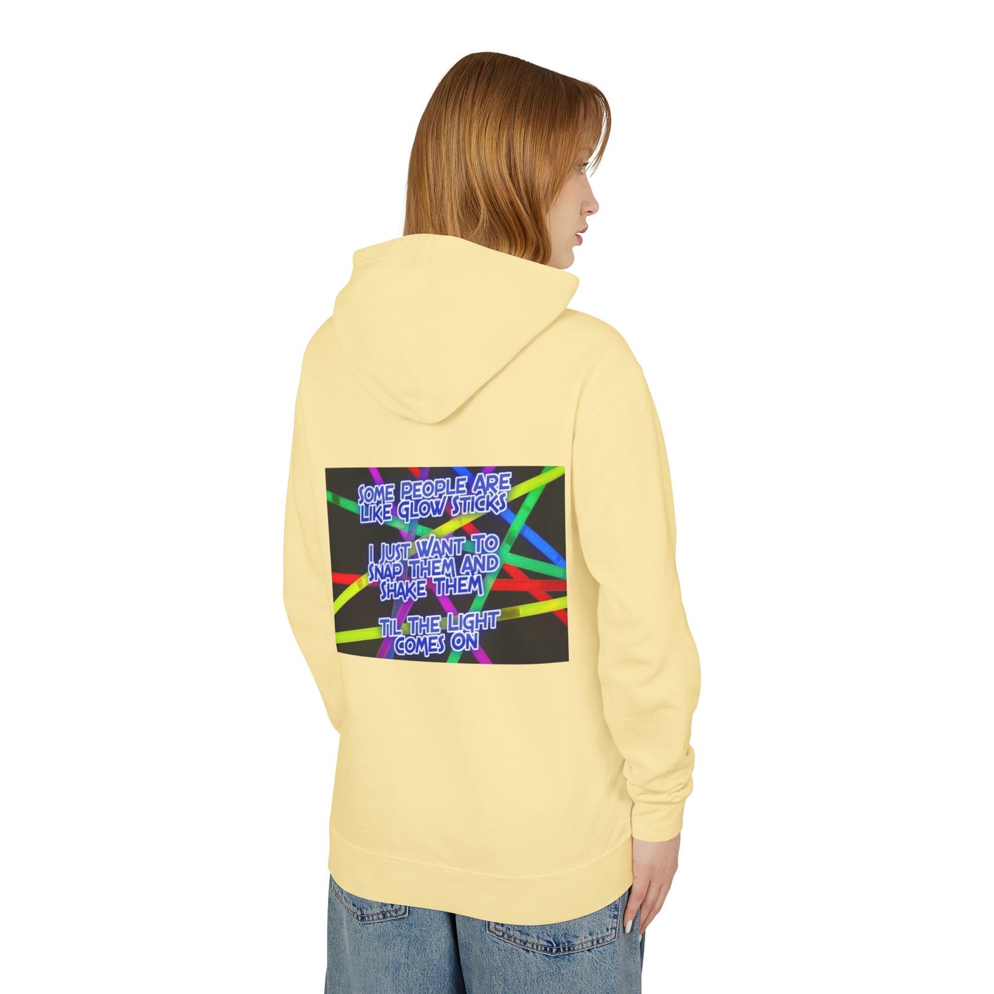 Glow Sticks Unisex Lightweight Hoodie