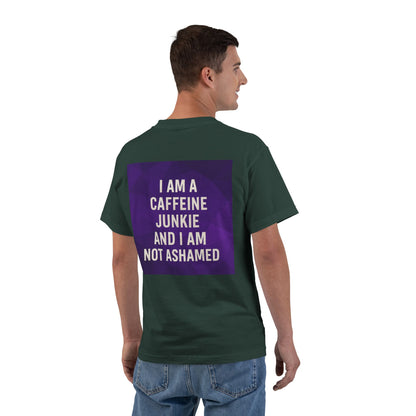 Caffeine Junkie Men's Short-Sleeve Crewneck Tee