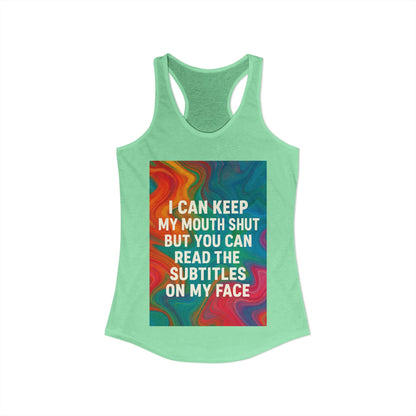 Subtitles Women's Racerback Tank